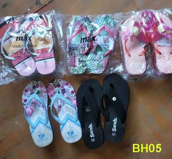 womens cheap wholesale stock flipflops pvc strap Eva outsole printed slippers