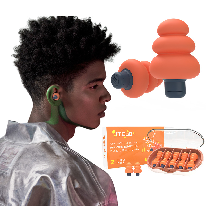 OEM Soft Silicone Ear Plugs Sound Insulation Ear Protection Earplugs Anti Noise Snoring Sleeping Earplug