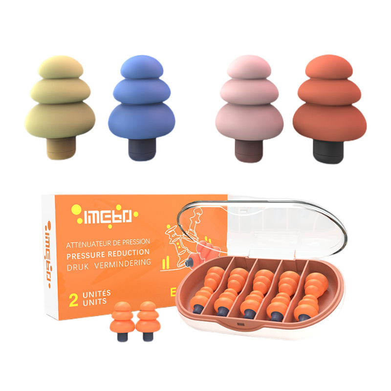 OEM Soft Silicone Ear Plugs Sound Insulation Ear Protection Earplugs Anti Noise Snoring Sleeping Earplug