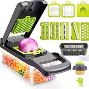 Top Seller Kitchen Accessories 14 in 1 Food Dicer Onion Veggie Chopper Mandoline Slicer Multifunctional Vegetable Cutter