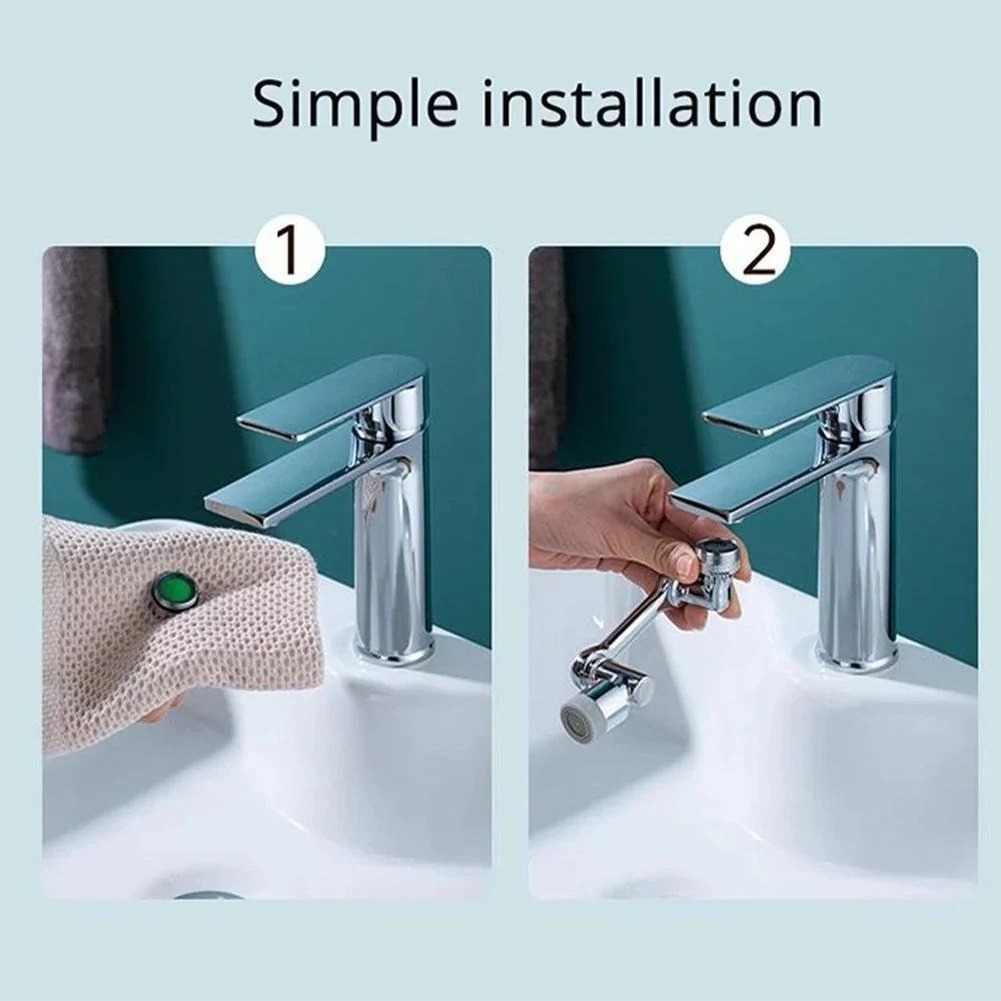 Universal Rotating Faucet Extender 1080 Degree ROTATING SPLASH FILTER FAUCET Sink Faucet Aerator