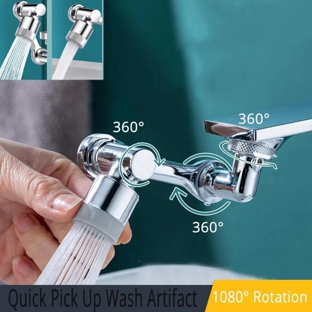 Universal Rotating Faucet Extender 1080 Degree ROTATING SPLASH FILTER FAUCET Sink Faucet Aerator