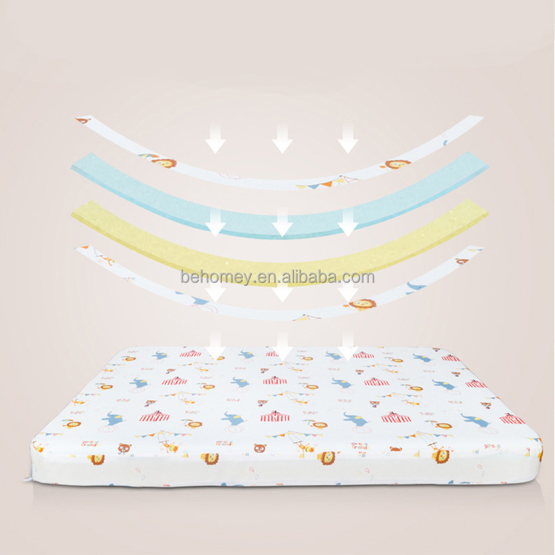 Top sell waterproof mattress cover folding baby bed cushion mattress sheet Children cooling gel memory foam mattresses