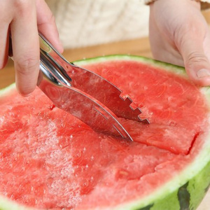 2023 New Stainless steel watermelon slicing knife cutting knife corer fruit and vegetable kitchen accessories watermelon spoon