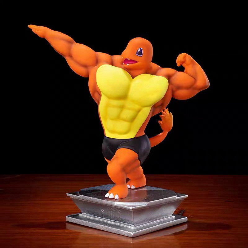 Fitness MuscleJenny Turtle Anime Action Figure Bodybuilding Series Birthday Gifts Pvc Figure Gk Statue Figurine