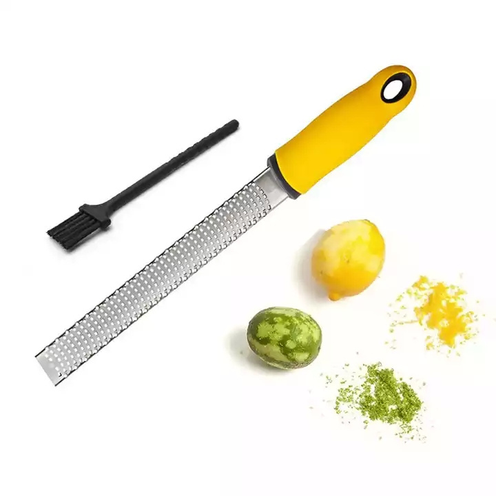 Mini Manual Cheese Grater Lemon Zester Stainless Steel Kitchen Grater Slicer with Non-Slip Handle Kitchen Cutter Tool