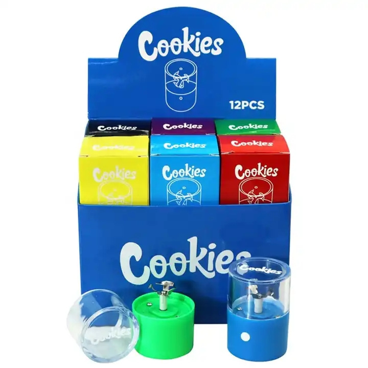 Portable small Cookies plastic USB electronic herb grinders electric Cookies tobacco leaf 420 herb grinders