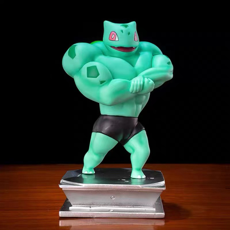 Fitness MuscleJenny Turtle Anime Action Figure Bodybuilding Series Birthday Gifts Pvc Figure Gk Statue Figurine