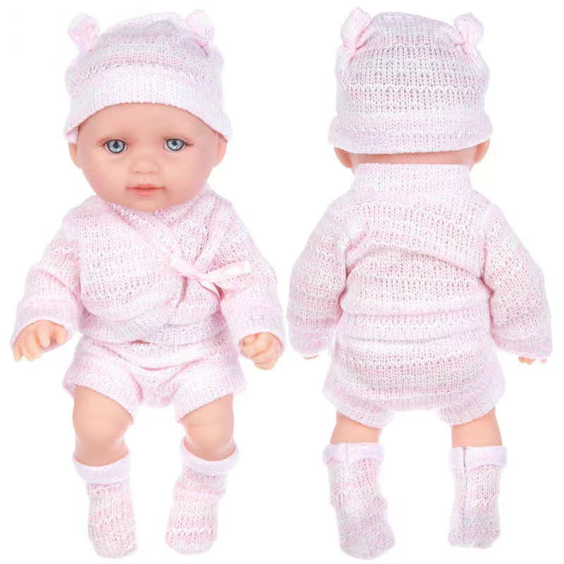 Cheap alive Lifelike Full Body Vinyl Doll 11 inch Vinyl Newborn Bebe Reborn Silicone Doll Babyfor Kids