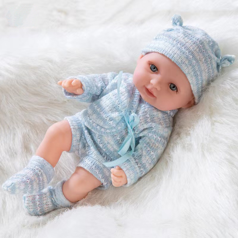 Cheap alive Lifelike Full Body Vinyl Doll 11 inch Vinyl Newborn Bebe Reborn Silicone Doll Babyfor Kids