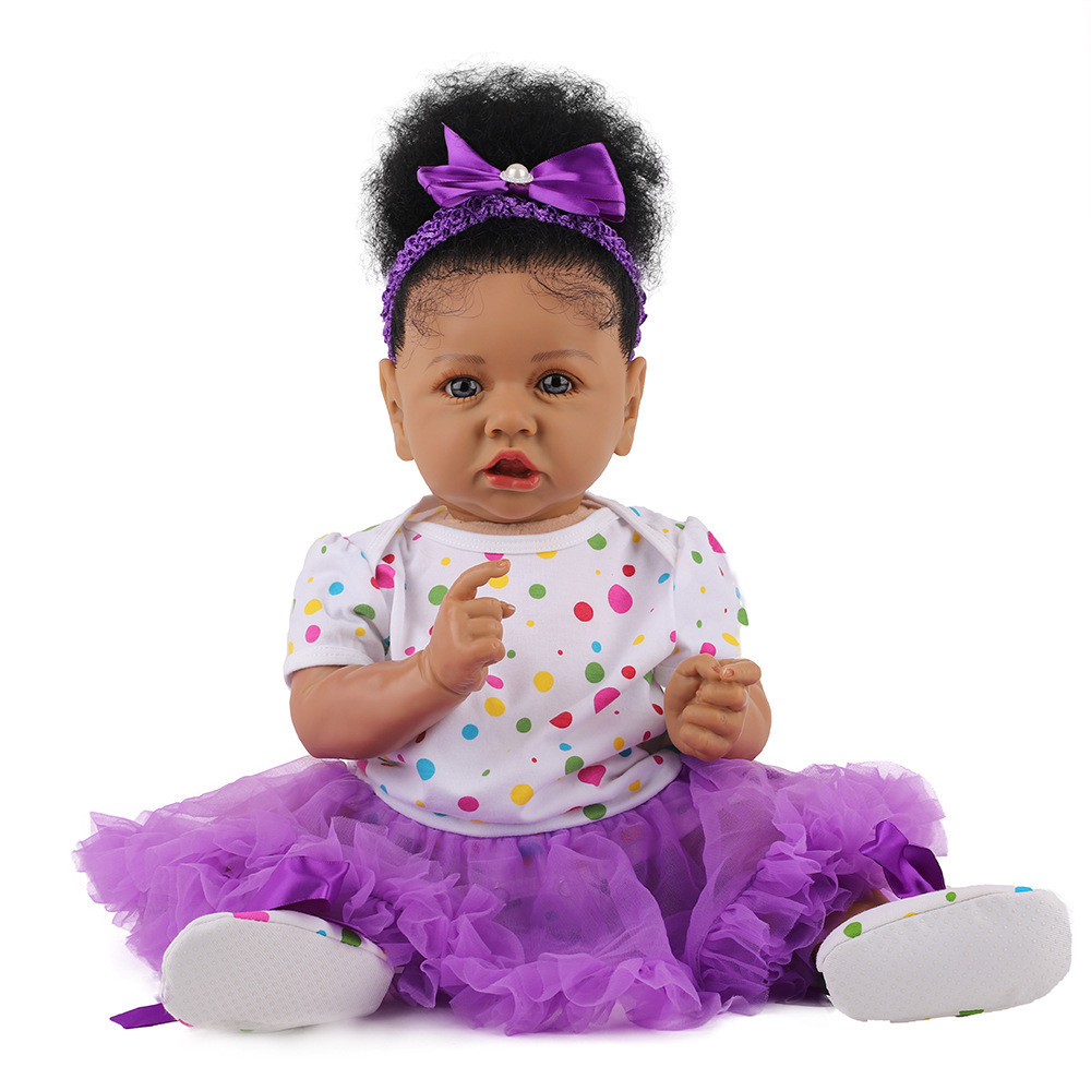 Fashion 58cm Newborn Reborn Baby Dolls Silicone Cute Soft Babies Doll For Girls Fashion Bebe Reborn Dolls