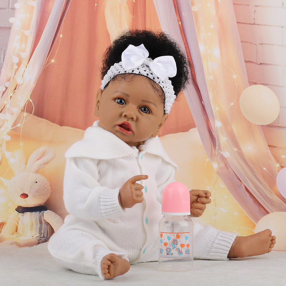 Fashion 58cm Newborn Reborn Baby Dolls Silicone Cute Soft Babies Doll For Girls Fashion Bebe Reborn Dolls