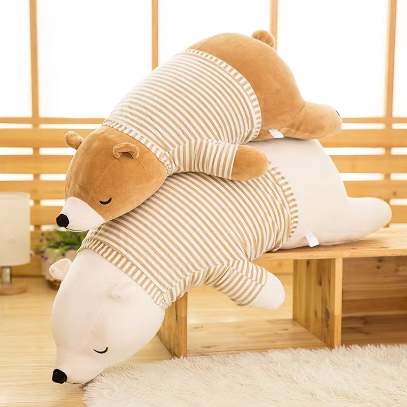 Hot sale plush toys plush animal toys children big polar bear soft toys super soft sleeping pillow