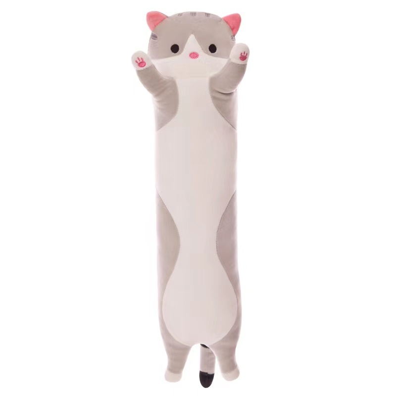 Hot selling Cute Big Soft Stuffed Animal Hugging Stuffing Cartoon Cat Plush Sleeping Pillow