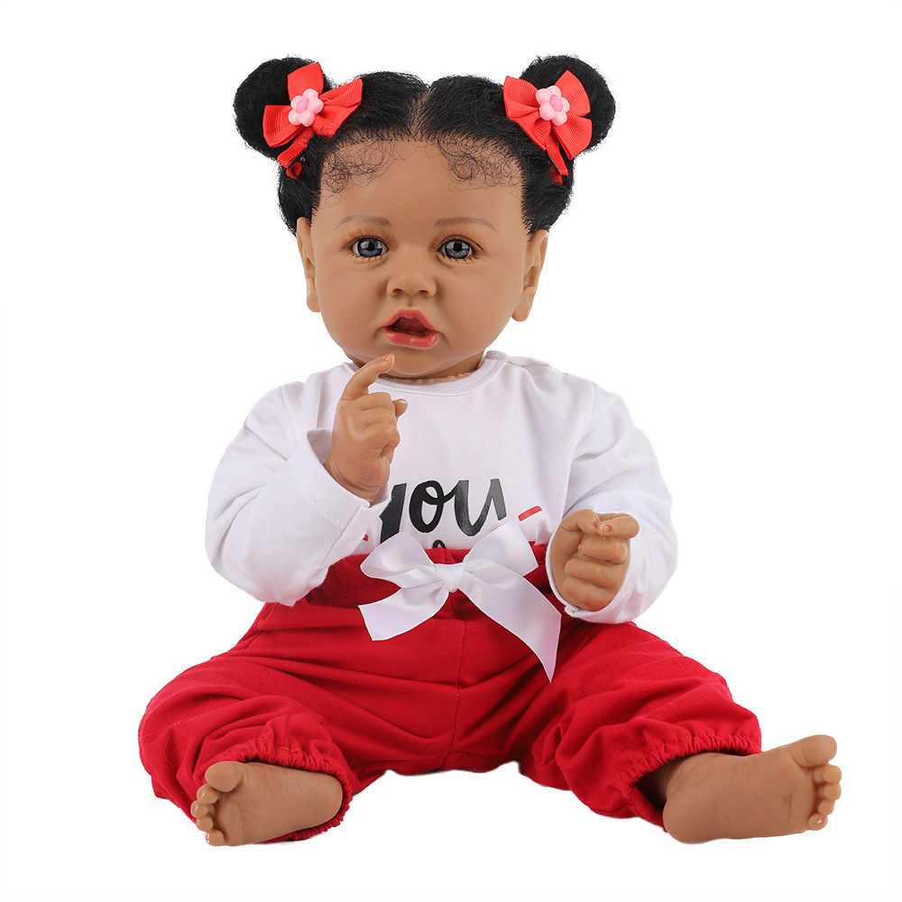 Fashion 58cm Newborn Reborn Baby Dolls Silicone Cute Soft Babies Doll For Girls Fashion Bebe Reborn Dolls