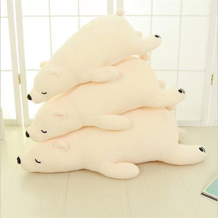 Hot sale plush toys plush animal toys children big polar bear soft toys super soft sleeping pillow