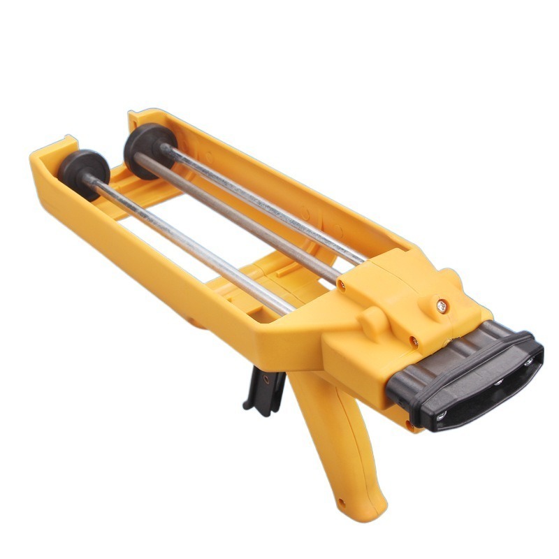 400ml Yellow Manual Caulking Gun For Dual cartridge