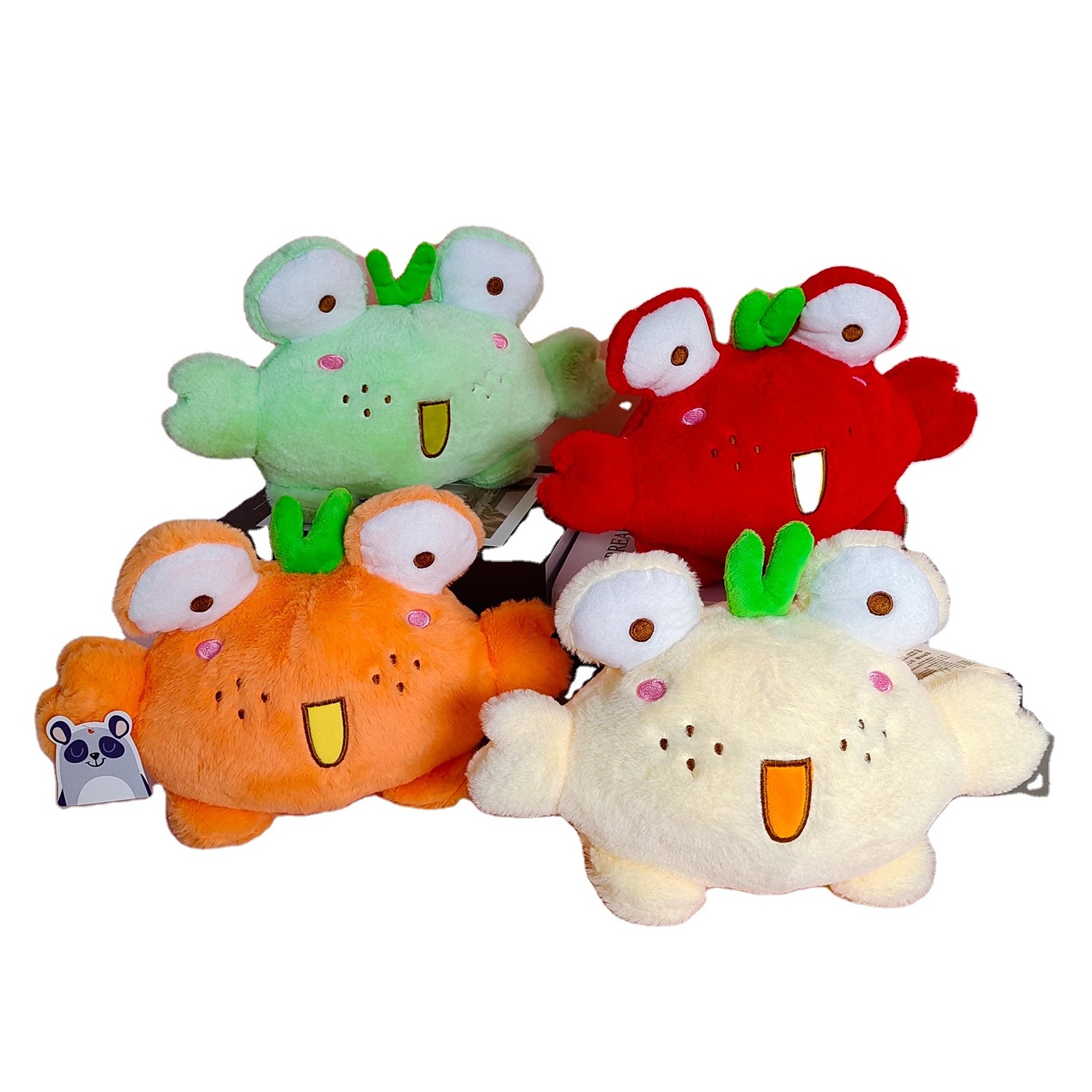 Plush Toys  A04908 Multi-colored Crab OEM ODM Claw Machine  Stuffed Animal  20cm Birthday Gifts  Christmas Present