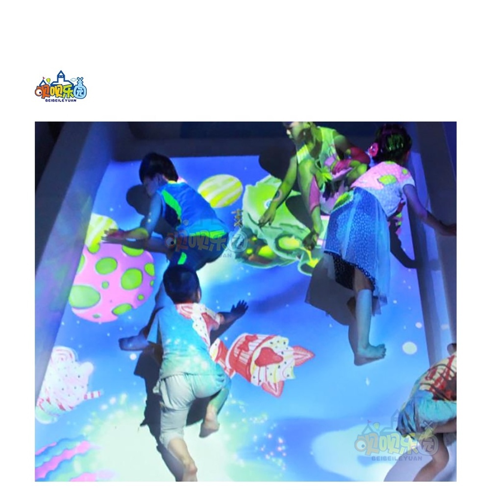 Majestic Virtual 3D Interactive Slide Floor Projection Equipment for Indoor Amusement Park