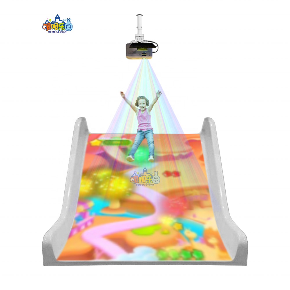 New-arrived 3D Interactive Slide Floor Projection Game for Children's Indoor Playground Amusement