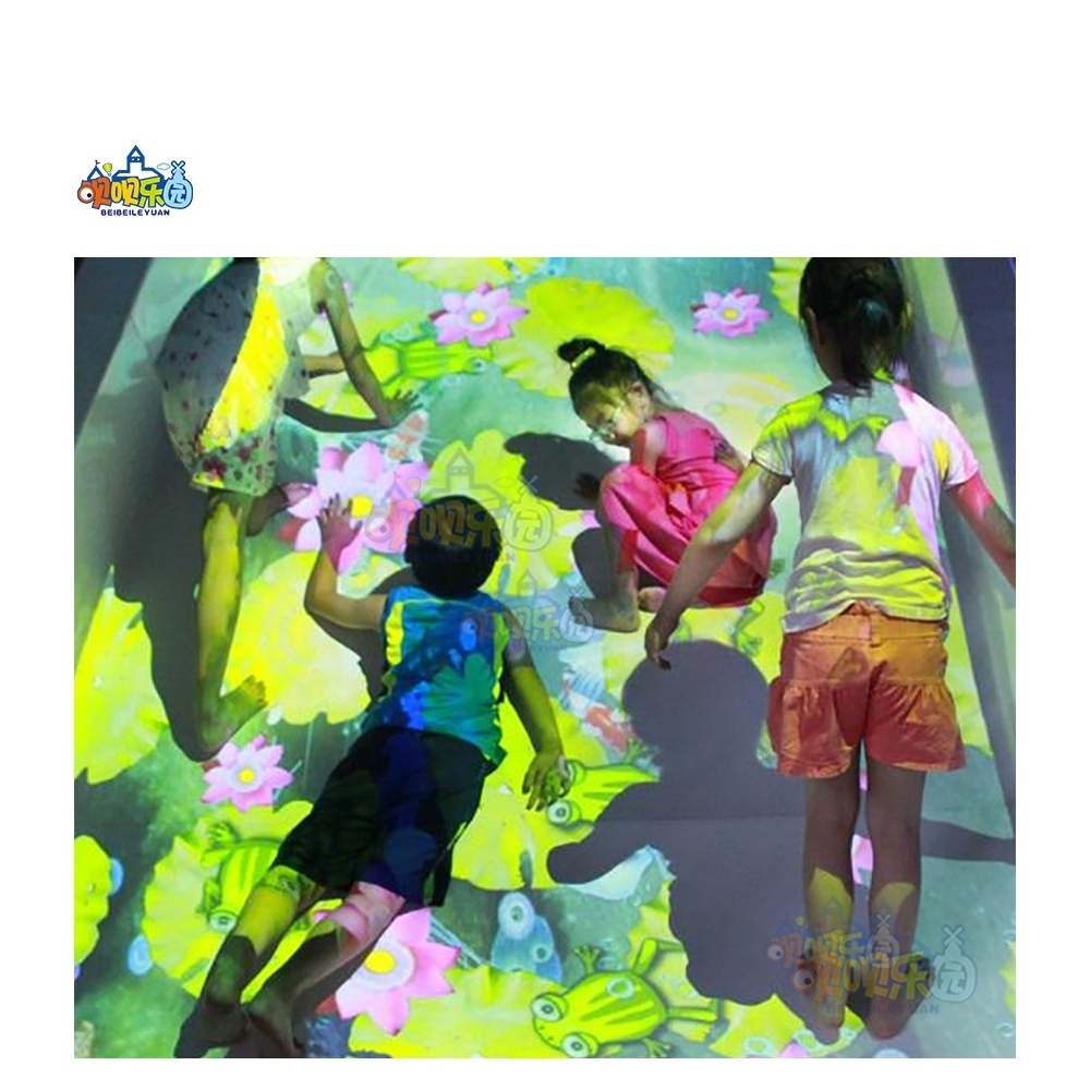 New-arrived 3D Interactive Slide Floor Projection Game for Children's Indoor Playground Amusement