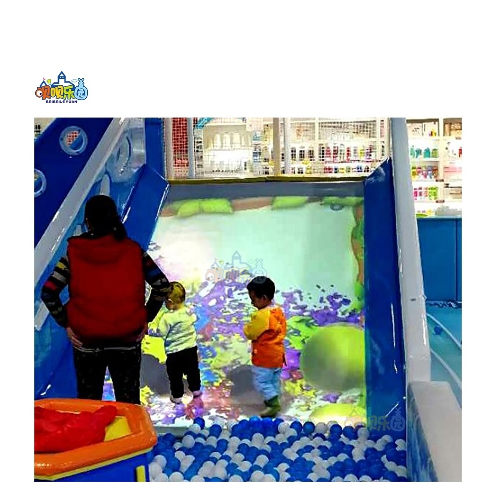 New-arrived 3D Interactive Slide Floor Projection Game for Children's Indoor Playground Amusement