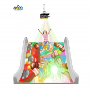 Commercial 3D Hologram Interactive Floor Projection Game Simulator Indoor Playground Slide Equipment