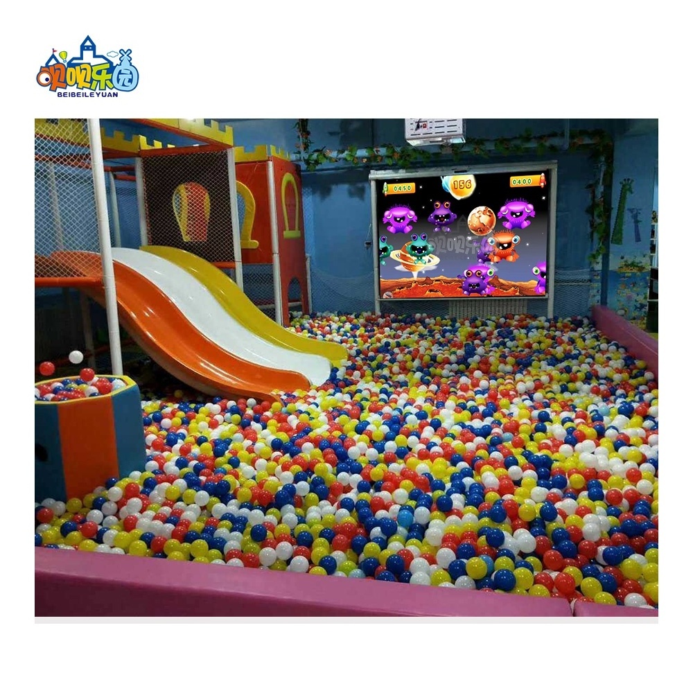 Factory Price Amusement Park Interactive Floor Projector Wall Shooting Ball Game Equipment