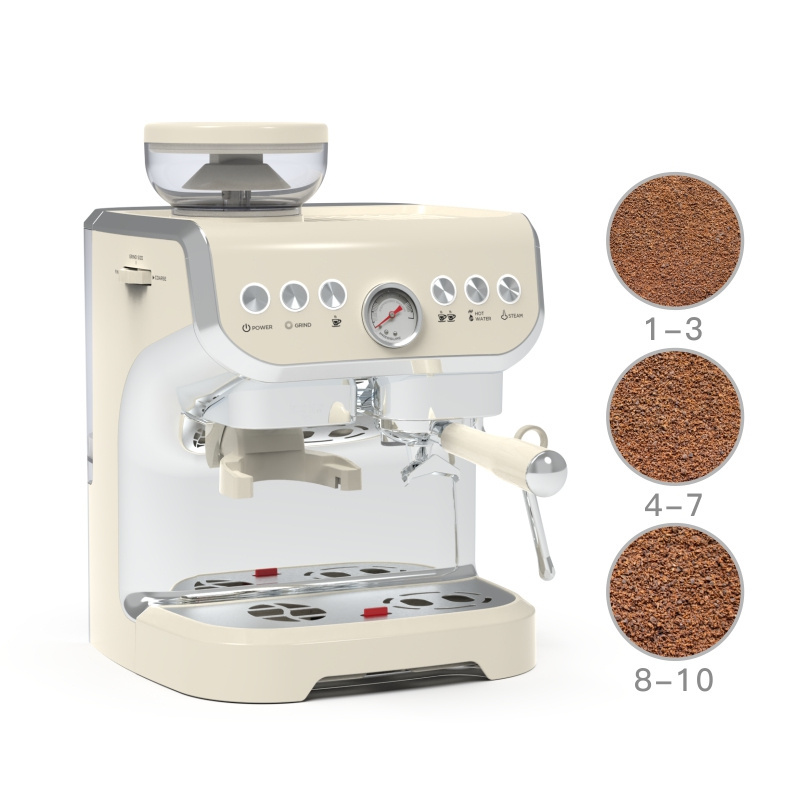 China commercial cafetera automatic keurig milk frother expresso coffee maker machine with grinder