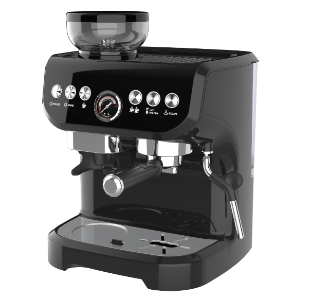 Professional Espresso Coffee Maker Machine Semi Automatic Commercial Single Serve Coffee Maker With Milk Frother