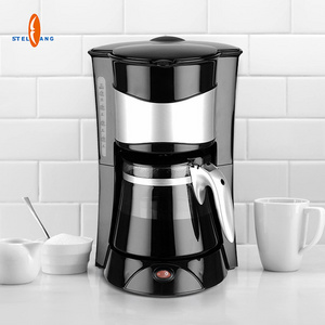 Big Capacity Commercial Fancy Electric Coffee Machine 12 Cups Anti Drip Filter Kettle Coffee maker With glass jug