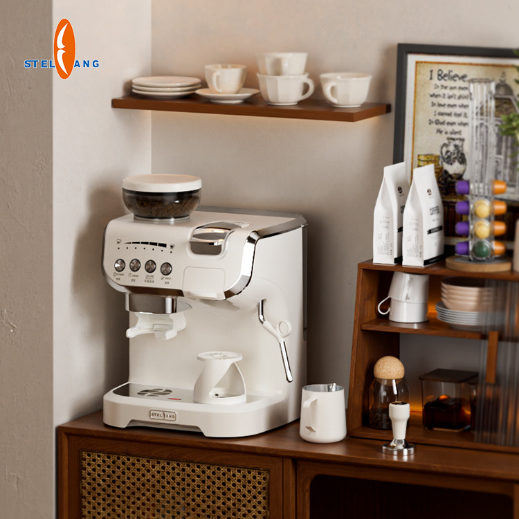 Coffee Maker  Machine Cafetera Capsules Coffee Machine With Grinder Built In Coffee 3 In 1 Machine