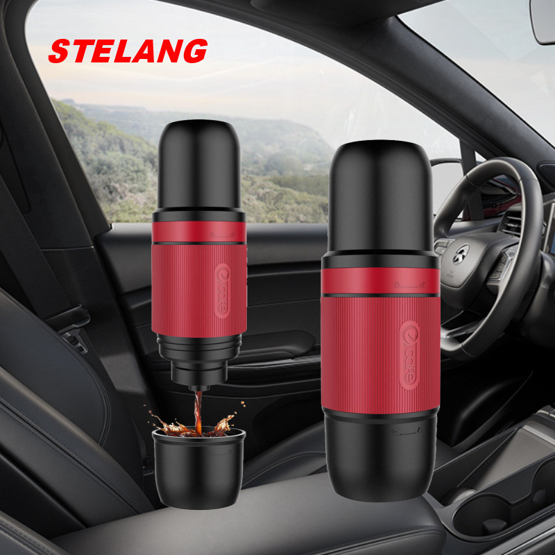 Car Travel Capsule And Ground Coffee Single Serve Machine Manual Mini Rechargeable 2 In 1 Portable Coffee Maker