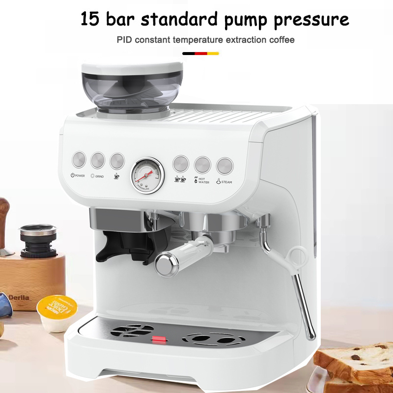 Commercial Italian Large Coffee Maker Espresso Coffee Maker Machine With Milk Frother