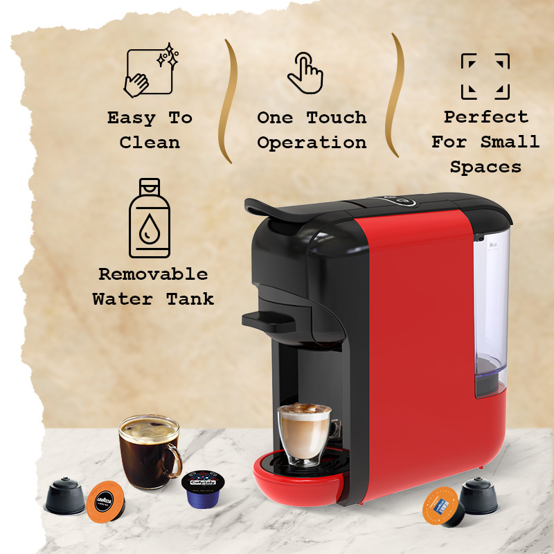 5 in 1 Electric Coffee Maker Tea Capsule 19 Bar Automatic instant Coffee Machine for Home