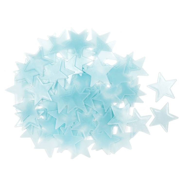 Hot sale 70 pcs a set four colors choose custom glow in the dark sticker luminous stars for ceiling