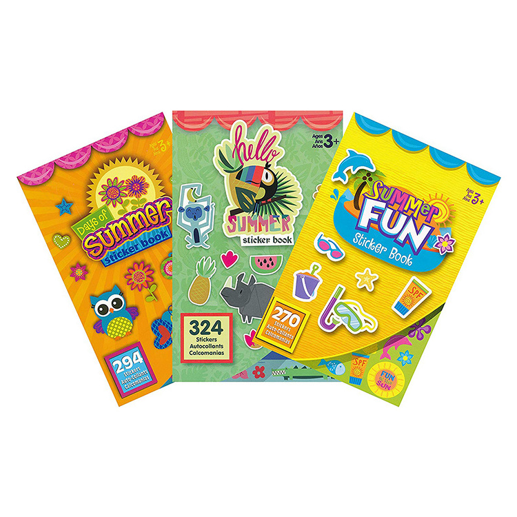 Hot Sale Custom Scented scratch and sniff kids activity sticker book