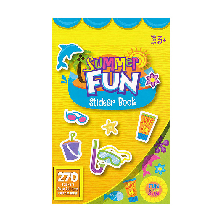 Hot Sale Custom Scented scratch and sniff kids activity sticker book