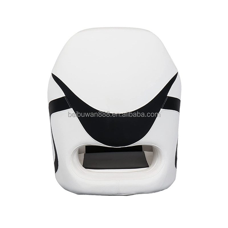 Marine Boat Helm Seat White Black Folding Boat Chair Fishing