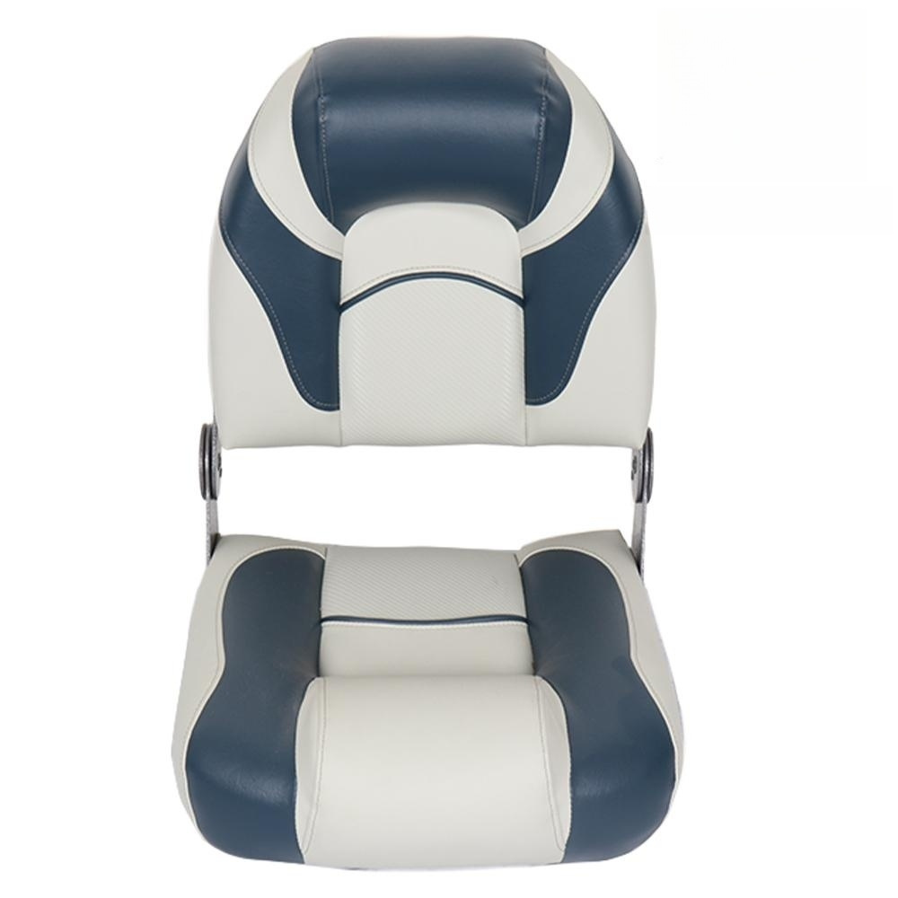 High Quality Marine Grade Vinyl Aluminum Hinge Folding Seat UV Resistant Houseboat Yacht Seat