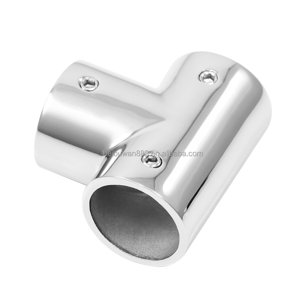 Stainless Steel 90 Degree Pipe Tube Connector Clamp Boat Marine Hardware Tee Connector With Good Price