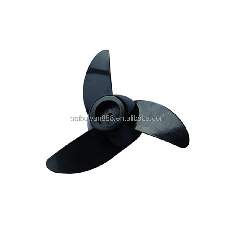 Boat Propeller Safety Stainless Propeller Outboard Motor Plastic Marine 2.2-3.3hp Black for 3 Blades 16 X20 High Mirror Polish