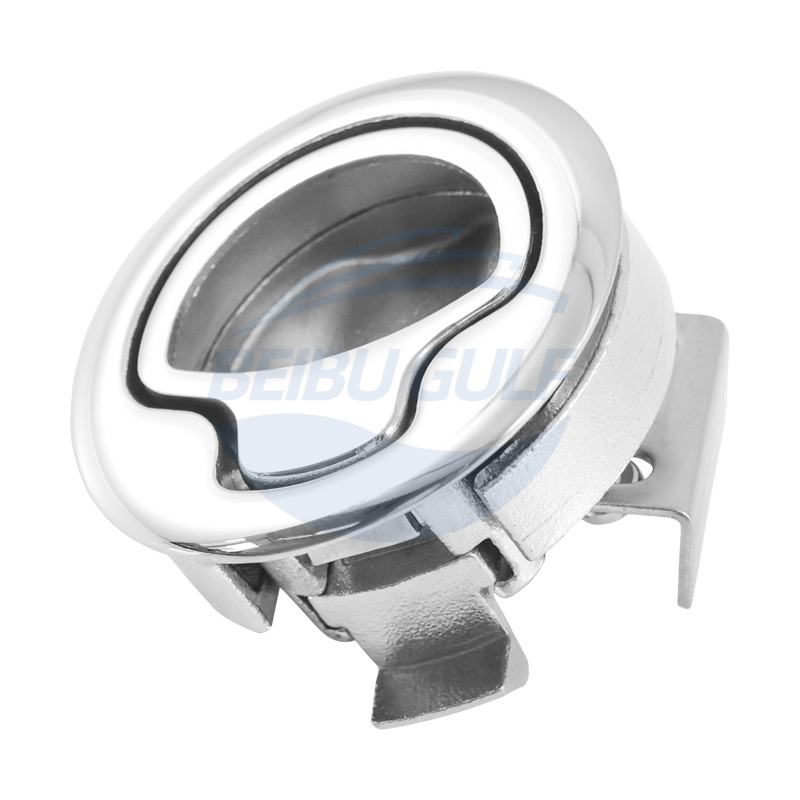 Beibu Gulf Marine Hardware Boat Locking Stainless Steel Flush Pull Slam Latch Hatch Lift Boat hatch latch lock