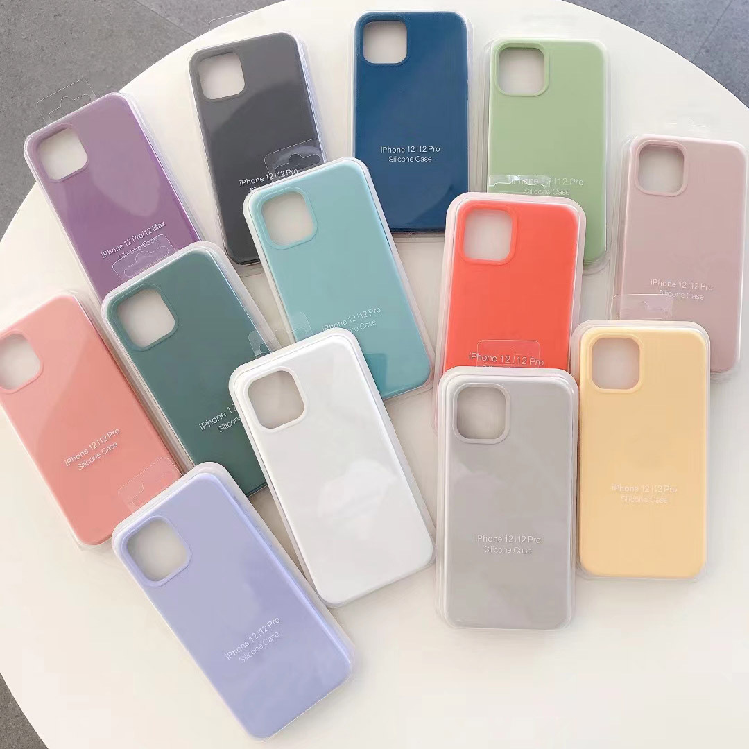 For apple 7 6 6S 8 Plus Case Luxury Liquid Silicone Soft Cover For iPhone 11 12 Pro X XR XS Max Shockproof Phone Case