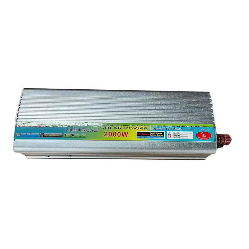 Solar inverter 100% pure sine wave power inverter 2000w 4000w DC 12v 24v to AC 220v car  camp inversor