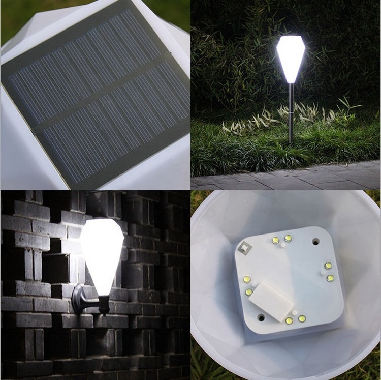 Solar Stake Light Outdoor Warm White LED Lights for Garden Pathway Landscape