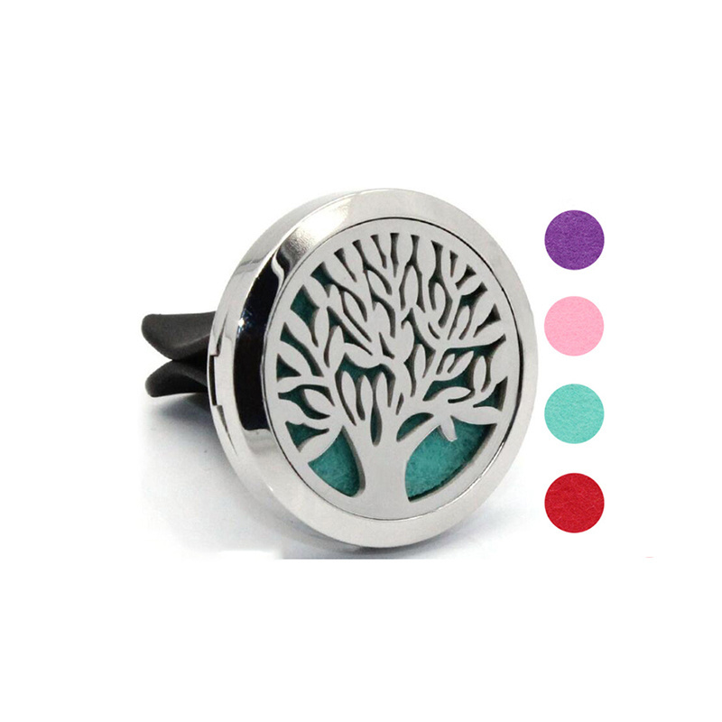 Stainless steel essential oil diffuser car locket