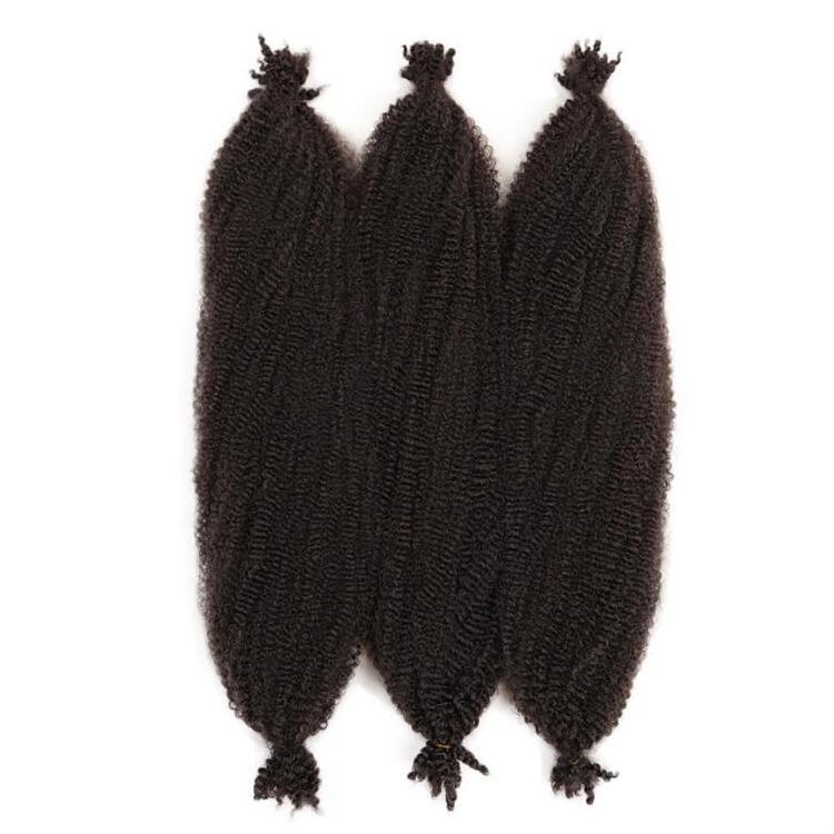 Pre-Separated Afro Kinky Marley Braiding Hair Spring Afro Twist Crochet Hair Braids