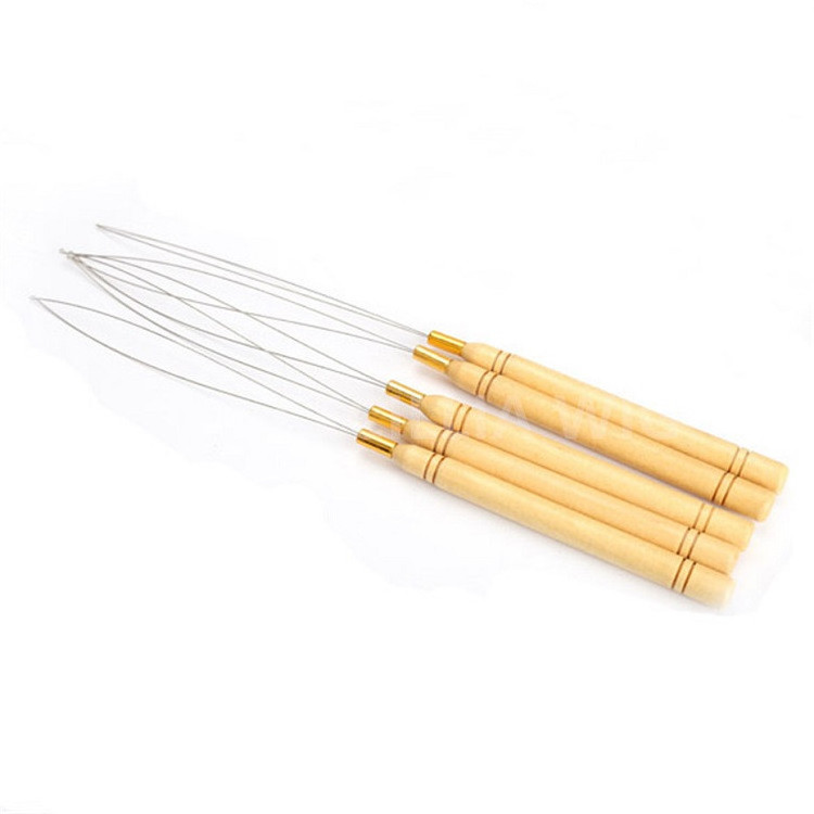 Crochet Needle Kit Small Hook And Big Hook Ventilating Crochet Needle Set Latch Hook Tool for Crochet Hair Wigs Hair Accessories