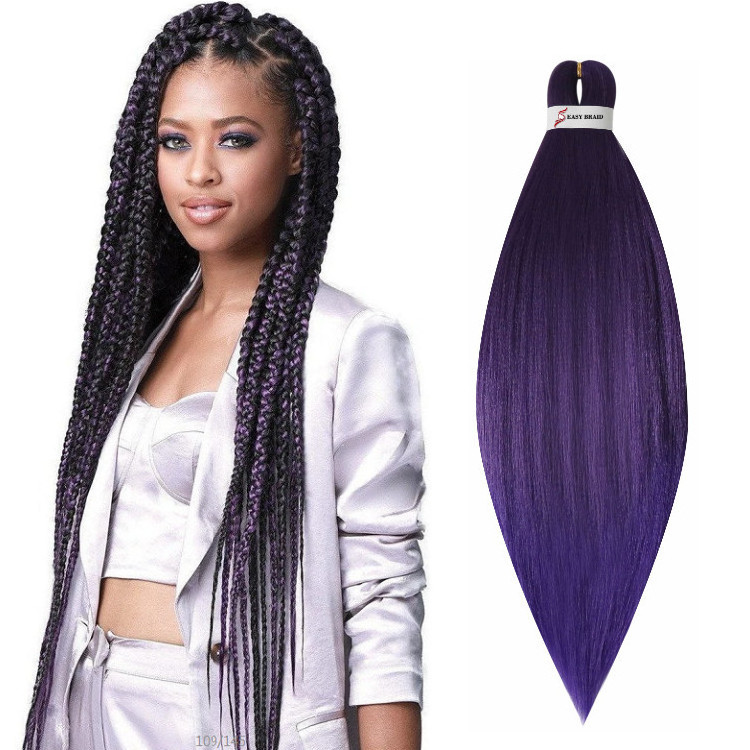 Ready to Ship Pre - Stretched Braiding Hair Perm Yaki Jumbo Braids Synthetic Hair Extensions Easy braid Hair